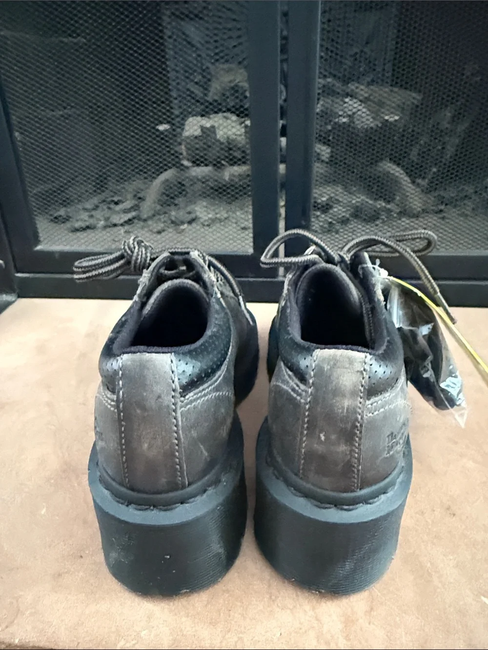VTG Y2K Dr. Martens Chunky Melissa Derby Oxford Greenland Leather UK 4 US 6